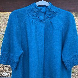 For Cynthia Vintage-look Short Wool Swing Coat